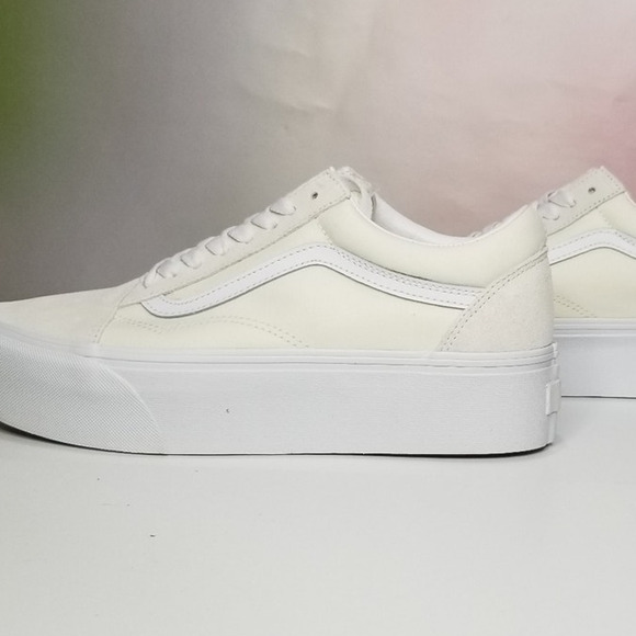 Vans Unisex Old Skool Stackform  Sneakers Women's Size 10 Marshmallow NWT - Picture 1 of 8